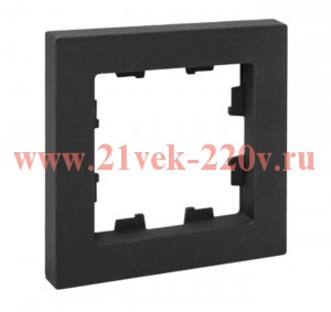 Рамка 1-м Эпика пластик черн. EKF UP1-FPB-01