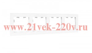 Рамка 4-м Эпика пластик бел. EKF UP1-FPW-04