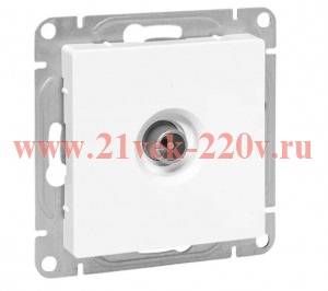 Розетка телевизионная оконечная TV СП Эпика механизм бел. EKF UP1-SOW-TV-3