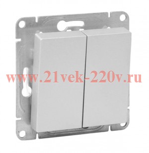 Выключатель перекрестный 2-кл. СП Эпика механизм алюм. EKF UP1-SWA-22