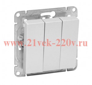 Выключатель 3-кл. СП Эпика механизм алюм. EKF UP1-SWA-31