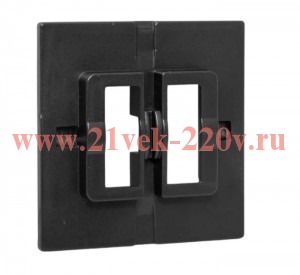 Пластина переходная для 1-кл. или 2-кл. выключателя IP44 Эпика черн. EKF UP1-SWB-44