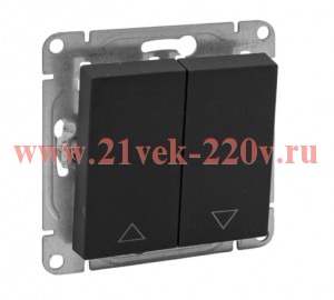 Выключатель для жалюзей Эпика механизм черн. EKF UP1-SWB-25