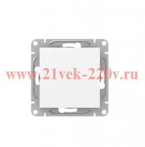 Выключатель кнопочный 1-кл. СП Эпика механизм бел. EKF UP1-SWW-13