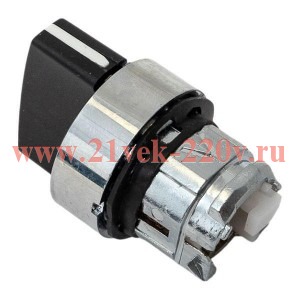 Механизм переключателя исполнительный XB4 IP65 на 3 положения с фиксацией без подсветки с короткой р