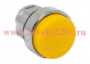 Механизм кнопки исполнительный XB4 IP65 выпирающая возвратный без фиксации без подсветки желт. EKF X