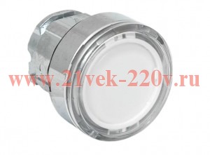 Механизм кнопки исполнительный XB4 IP65 плоский возвратный без фиксации с подсветкой бел. EKF XB4BW-