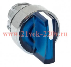 Механизм переключателя исполнительный XB4 IP65 на 3 положения возвратный без фиксации с подсветкой с