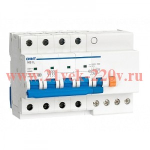 АВДТ NB1L-40 4P C6 30мА тип AС 6кА, электромеханический (R)