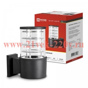 Светильник уличный односторонний НБУ ART-1хA60-BL алюм. под лампу 1хA60 E27 230В CITY IP65 черн. IN