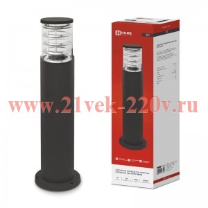 Светильник уличный напольный НБУ ART-PT-A60-BL алюминиевый под лампу A60 E27 600мм черн. IP65 IN HOM