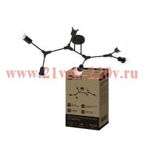 Светильник LOFT SPUTNIK-10Е27-BLT 10хE27 потолочн. под лампу латунь черн. IN HOME 4690612065144