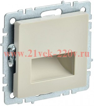 Подсветка ИЭК BRITE LED встраиваемая бежевый (ПЛ20-БрКр) BR-FL20-K10