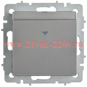 Выключатель карточный BRITE 30А ВС10-1-8-БрС сталь IEK BR-V11-0-10-K46