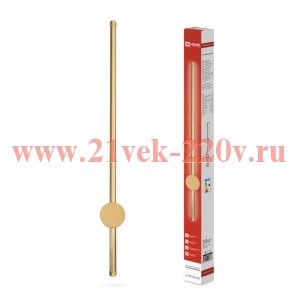 Светильник светодиодный ESTETIKA ART-80B-40GL 15Вт 230В 4000К 1050лм 800х60х98 золото IN HOME 469061