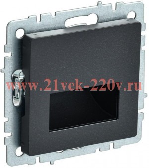 Подсветка ИЭК BRITE LED встраиваемая черный (ПЛ20-БрЧ) BR-FL20-K02