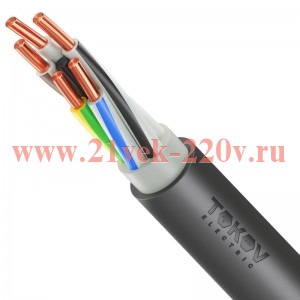 Кабель TOKOV ELECTRIC ППГнг(А)-HF 5х16 ОК (N PE) 1кВ (м) ТХМ00416254
