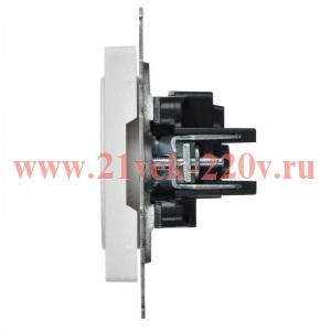 Розетка ИЭК BRITE 2P 10А арктический белый (РС10-1-0-БрАБ) BR-R10-10-K91