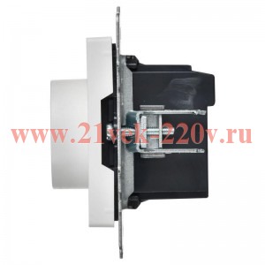 Термостат электронный с индикацией ИЭК BRITE 16А с датчиком 2,4м в комплекте арктический белый (ТС10 BR-RT11-K91