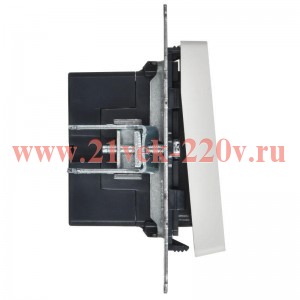 Кнопка звонка с индикацией для отелей ИЭК BRITE 10А арктический белый (ВС10-1-9-БрАБ) BR-V14-2-10-K91