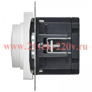 Светорегулятор поворотно-нажимной ИЭК BRITE 600Вт арктический белый (СС10-1-0-БрАБ) BR-D20-0600-K91