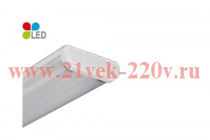 Светильник светодиодный Crystal 218 LED-10 IP20 офисный накладной матов. опал. рассеив. Ксенон 01702