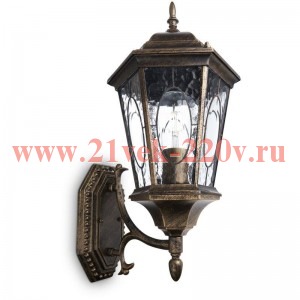 Светильник садово-парковый 60Вт 230В E27 черн. зол. PL150 FERON 11319