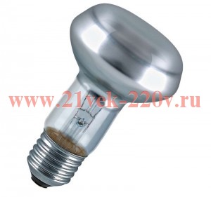 Лампа накаливания CONCENTRA R63 SPOT 60W 230V 960cd 30° E27 зеркал d63x105