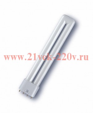 Лампа люминесцентная компактная DULUX L 18W/31-830 2G11 L217 (тёплый белый) OSRAM