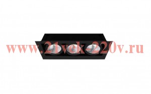 Светодиодный светильник карданный Foton FL-LED Grille-111-3 90W 4000K 230V 7200Lm 35° черный 613202