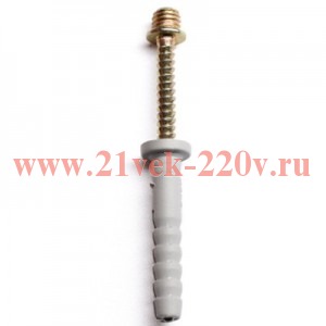 Крепежный комплект для стальных хомутов (винт-шуруп и дюбель) [уп.100шт] DKC