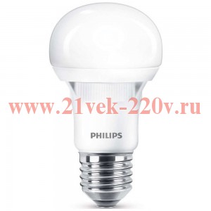 Лампа светодиодная Philips LEDBulb A60 12W 3000K 220V E27 950lm HV ECO
