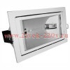 Светильник встраиваемый FL 2019 BOX 70W Rx7s White встройка 212x122 поворотный прозрач 225x135