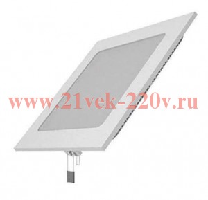 Светильник светодиодный 9Вт 2700К IP20 встраив. ультратонкий квадрат. Gauss 940111109