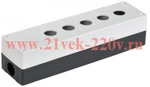Корпус КП105(6)-Р для кнопок 5(6) мест бел. IEK BKP10-6-K01-R