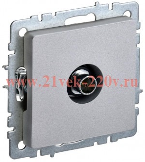 Розетка TV ИЭК BRITE оконечная алюминий (РТВ11-0-БрА) BR-A10-O-K47