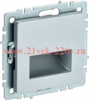 Подсветка ИЭК BRITE LED встраиваемая алюминий (ПЛ20-БрА) BR-FL20-K47
