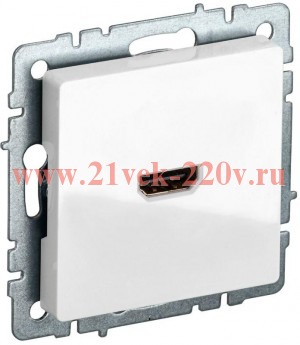 Розетка HDMI ИЭК BRITE белый (РHDMI ИЭК BRITE-0-БрБ) BR-H10-K01