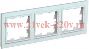 Рамка на 3 поста ИЭК BRITE жемчуг (РУ-3-БрЖ) BR-M32-K36