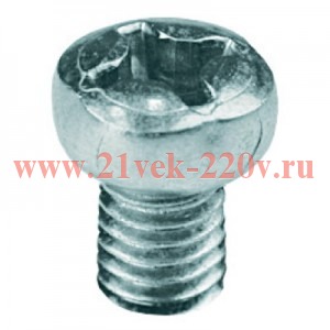 Винт с полуцилиндрической головкой М6х10 оцинкованный DKC CM090610