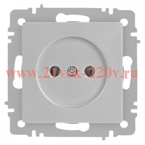 Розетка Intro Accent 6-201-03 2P 16А-250В IP20 СУ AL/CU алюминий