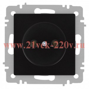 Розетка Intro Accent 6-201-05 2P 16А-250В IP20 СУ AL/CU антрацит