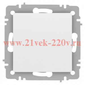 Переключатель перекрестный Intro Accent 6-108-01М 10А-250В IP20 СУ AL/CU белый матовый