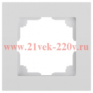 Рамка для розеток и выключателей Intro Accent 6-501-01 на 1 пост, СУ, белый