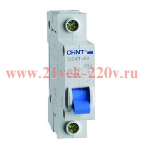 Авт. выкл.DZ47-60 1P 10А 4,5кА х-ка C