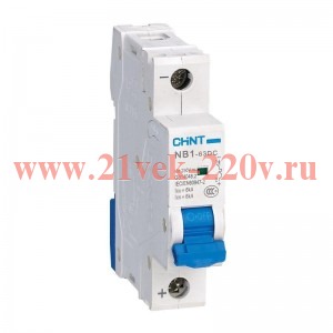 Выключатель автоматический 1п C 13А 6кА NB1-63DC пост. ток DC250В (R) CHINT 182705