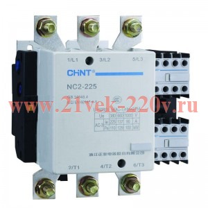 Контактор NC2-225 225А 110В/АС3 50Гц (R) CHINT 236978