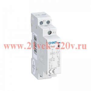Контактор модульный NCH8-20/20 20А 2НО AC 24В 50Гц (R) CHINT 256051