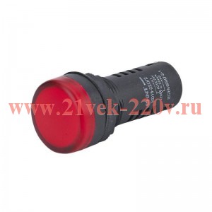 Индикатор помехозащищенный со встроенным конденсатором ND16-22D/4K2 АС 380В (R) красн. CHINT 268775