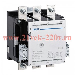 Контактор вакуумный CJX1-820/44K 820А(АС3) 4НО+4НЗ AC/DC 380В 50/60Гц CHINT 275701